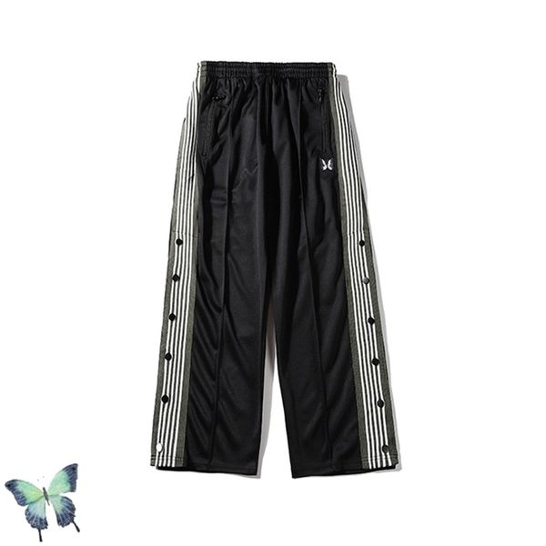 awge needles embroidery webbing side pants trouser men women zipper pocket sweatshirts pullover fast 210420, Black
awge needles embroidery webbing side pants trouser men women zipper pocket sweatshirts pullover fast 210420, Black