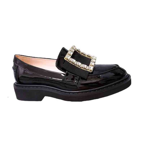 dress shoes early autumn small leather shoes black thick bottom british style round head patent leffer square buckle
dress shoes early autumn small leather shoes black thick bottom british style round head patent leffer square buckle