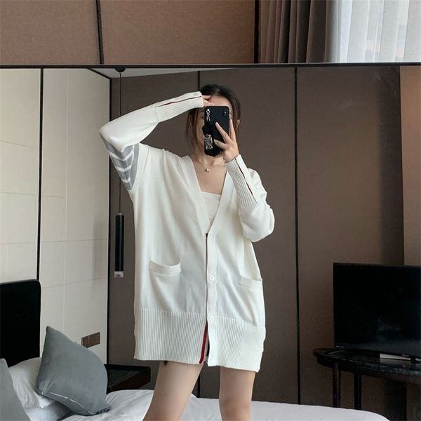 71% off 2022 summer trendy men's and women's clothing autumn new style small fresh loose thin stripe versatile drape sweater tb la, White
71% off 2022 summer trendy men's and women's clothing autumn new style small fresh loose thin stripe versatile drape sweater tb la, White