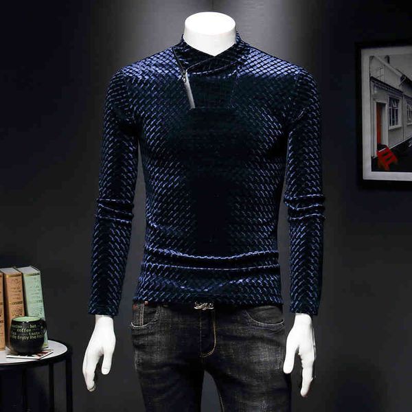 men's luxury fashion brands menswear goods new high t-shirt long sleeve personalized small shirt slim fit backing, Black
men's luxury fashion brands menswear goods new high t-shirt long sleeve personalized small shirt slim fit backing, Black