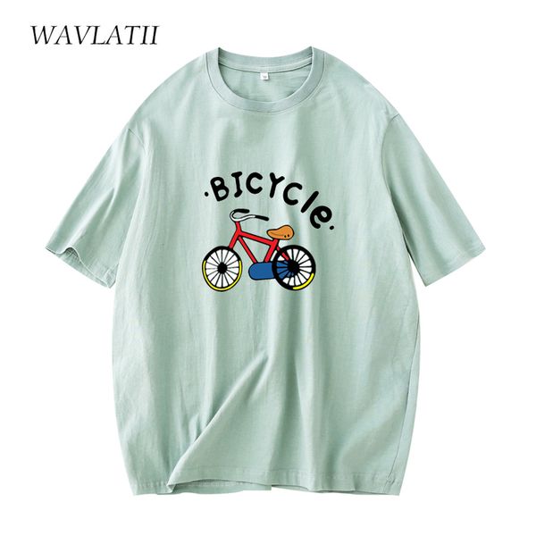 wavlatii women summer tees lady 100% cotton classic print tshirts wt21571 220615, White
wavlatii women summer tees lady 100% cotton classic print tshirts wt21571 220615, White