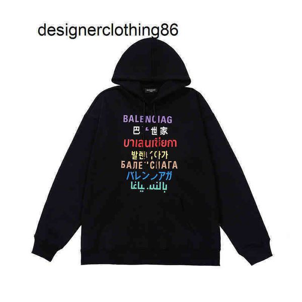 designer hoodies men's sweaters s balencaigas's edition multilingual printed hoodie loose couple's tzct, Black
designer hoodies men's sweaters s balencaigas's edition multilingual printed hoodie loose couple's tzct, Black