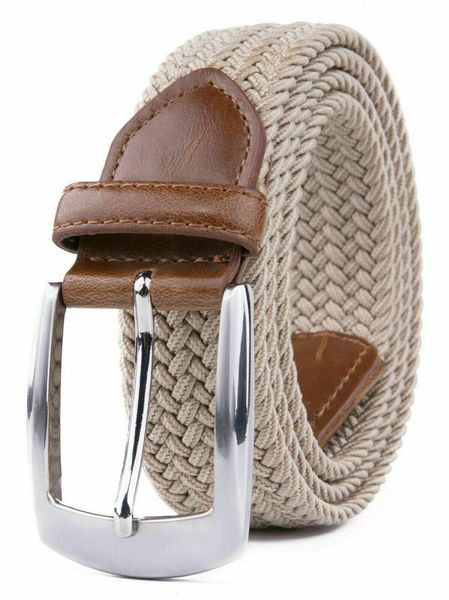 braided elastic belt men women canvas stretch waist strap woven belts for pants jeans, Black;brown
braided elastic belt men women canvas stretch waist strap woven belts for pants jeans, Black;brown