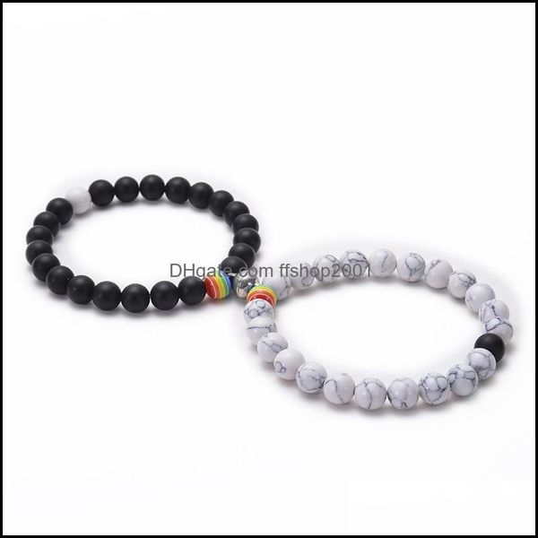 charm bracelets rainbow bead bracelet pride couple lover white howlite black matte magnet natural stone lgbt relationship ffshop2001 dhg8f, Golden;silver
charm bracelets rainbow bead bracelet pride couple lover white howlite black matte magnet natural stone lgbt relationship ffshop2001 dhg8f, Golden;silver