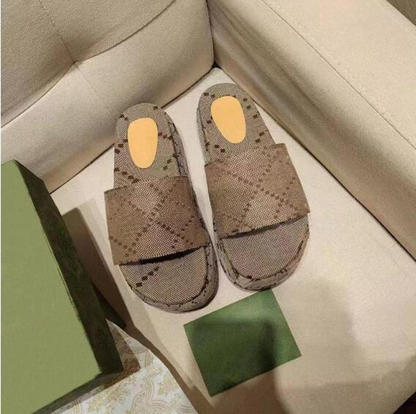 2022 womens platform sandals fashion slipper embroidered canvas designer slides slip on slippers girls canvas covered with box and dust bags, Black
2022 womens platform sandals fashion slipper embroidered canvas designer slides slip on slippers girls canvas covered with box and dust bags, Black