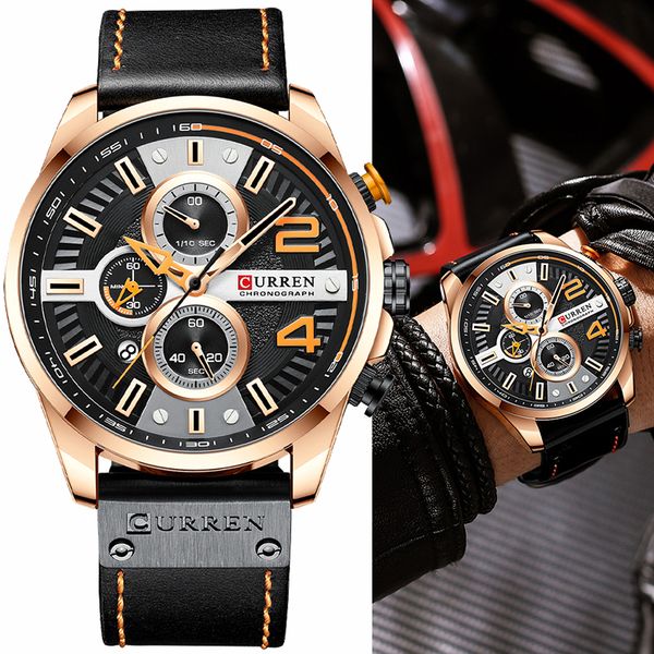 curren fashion business big dial quartz men watches luxury sport chronograph leather watch mens casual male clock
curren fashion business big dial quartz men watches luxury sport chronograph leather watch mens casual male clock