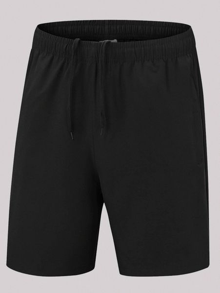 men drawstring waist shorts w5my#, White;black