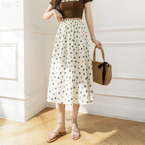 designerfloral skirt women's 2022 spring and summer new mid length holiday style a-line with fresh thin covering the crotch luxurious, White
designerfloral skirt women's 2022 spring and summer new mid length holiday style a-line with fresh thin covering the crotch luxurious, White