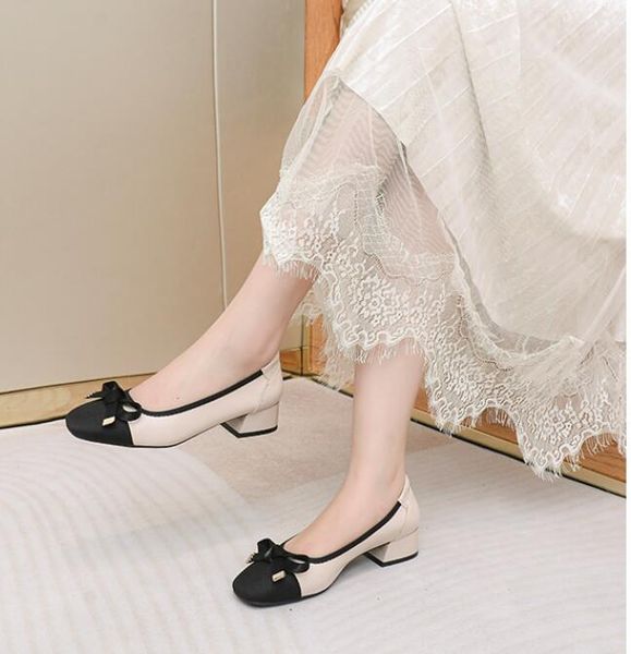 genuine leather sweet low-heeled comfortable wedding woemn shoes medium heel office ladies shoes party women heels size: eu35-43, Black
genuine leather sweet low-heeled comfortable wedding woemn shoes medium heel office ladies shoes party women heels size: eu35-43, Black