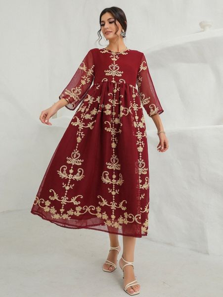 embroidery keyhole back smock dress w96f#, Black;gray
embroidery keyhole back smock dress w96f#, Black;gray