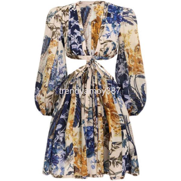 casual dresses australian open back cross skirt v-neck personalized bandage waist print holiday short dress, Black;gray 
casual dresses australian open back cross skirt v-neck personalized bandage waist print holiday short dress, Black;gray