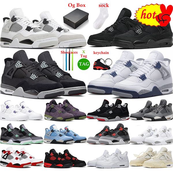 with box basketball shoes 4 for men women infrared j4 military black 4s cat fired red thunder white cement pure money purple mens trainer nb
with box basketball shoes 4 for men women infrared j4 military black 4s cat fired red thunder white cement pure money purple mens trainer nb