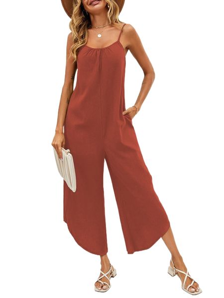 asymmetrical hem cami jumpsuit x4z0#, Black;white
asymmetrical hem cami jumpsuit x4z0#, Black;white