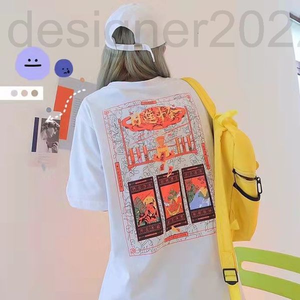 women's t-shirt designer 22 china li pure cotton round neck printed short sleeve t-shirt korean loose sports casual couple half ajsm, White
women's t-shirt designer 22 china li pure cotton round neck printed short sleeve t-shirt korean loose sports casual couple half ajsm, White