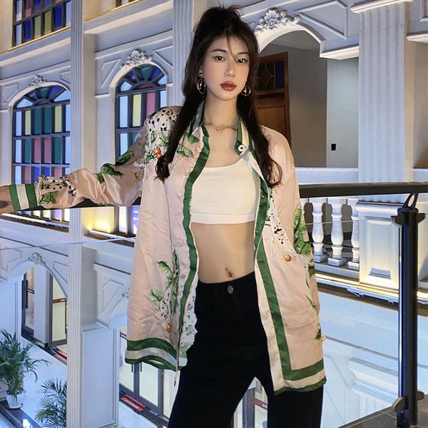 men's and women's casual shirt tide brand casablanca shirts printed silk satin hawaiian short-sleeved couple fashion thin jacket s, White;black
men's and women's casual shirt tide brand casablanca shirts printed silk satin hawaiian short-sleeved couple fashion thin jacket s, White;black