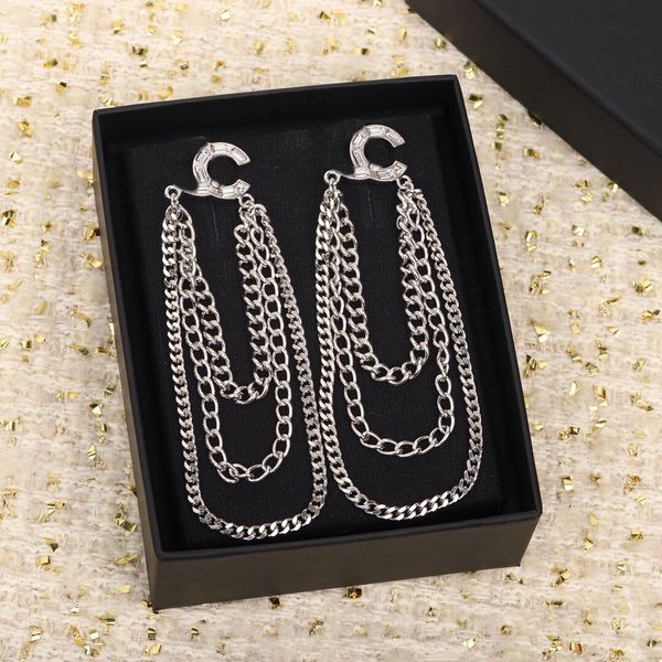 2022 charm drop earring with diamond and chain tassel style for women wedding jewelry gift have box stamp ps4046a, Golden
2022 charm drop earring with diamond and chain tassel style for women wedding jewelry gift have box stamp ps4046a, Golden