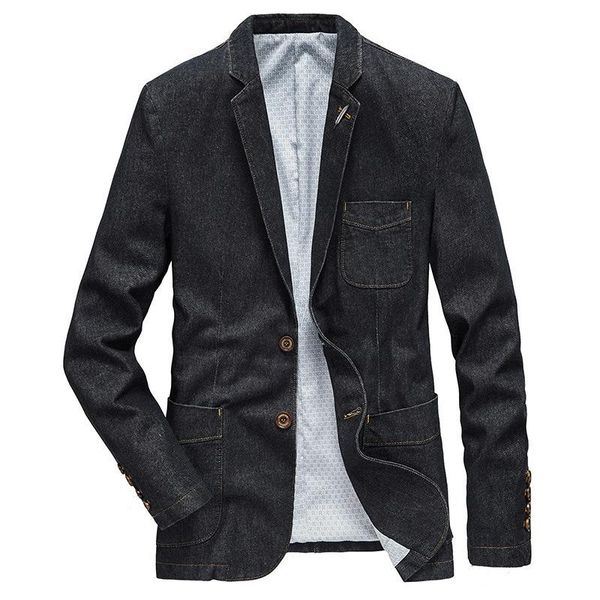 men's jackets casual denim blazer men fashion cotton vintage suit jacket 4xl male blue jeans coat mens slim fat blazers, Black;brown
men's jackets casual denim blazer men fashion cotton vintage suit jacket 4xl male blue jeans coat mens slim fat blazers, Black;brown