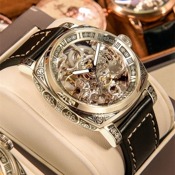 brand carved watches fully automatic men watches hollowed fashion mechanical watches luxury man watch reloj hombre 220805, Slivery;brown
brand carved watches fully automatic men watches hollowed fashion mechanical watches luxury man watch reloj hombre 220805, Slivery;brown