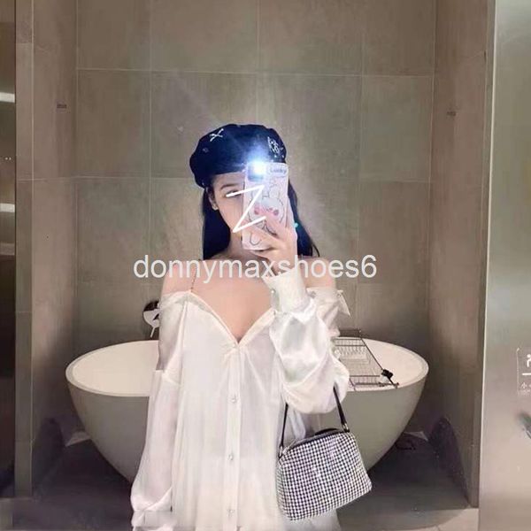 women's knits & tees design sense one shoulder two wear diamond chain suspender shirt spring and summer light cooked loose off women�, White
women's knits & tees design sense one shoulder two wear diamond chain suspender shirt spring and summer light cooked loose off women�, White