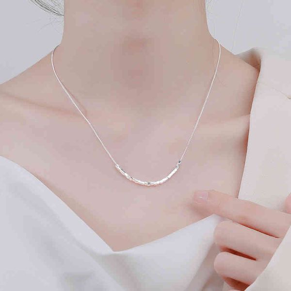 s925 sterling small square women's light luxury niche dign clavicle chain simple high-grade feeling broken sier necklace, Silver
s925 sterling small square women's light luxury niche dign clavicle chain simple high-grade feeling broken sier necklace, Silver
