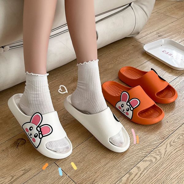 2022 cute cartoon rabbit slippers women summer bunny sandals platform slides bathroom flip flops animal slippers cloud slipper, Black
2022 cute cartoon rabbit slippers women summer bunny sandals platform slides bathroom flip flops animal slippers cloud slipper, Black