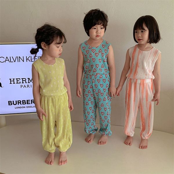 milancel summer kids pajama set boys vest trousers two-piece girls' home wear 9 patterns 220706, Blue;red
milancel summer kids pajama set boys vest trousers two-piece girls' home wear 9 patterns 220706, Blue;red