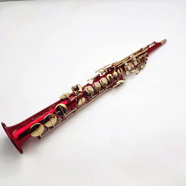 soprano saxophone b flat red copper lacquered gold sax brass keys woodwind instrument with case mouthpiece
soprano saxophone b flat red copper lacquered gold sax brass keys woodwind instrument with case mouthpiece
