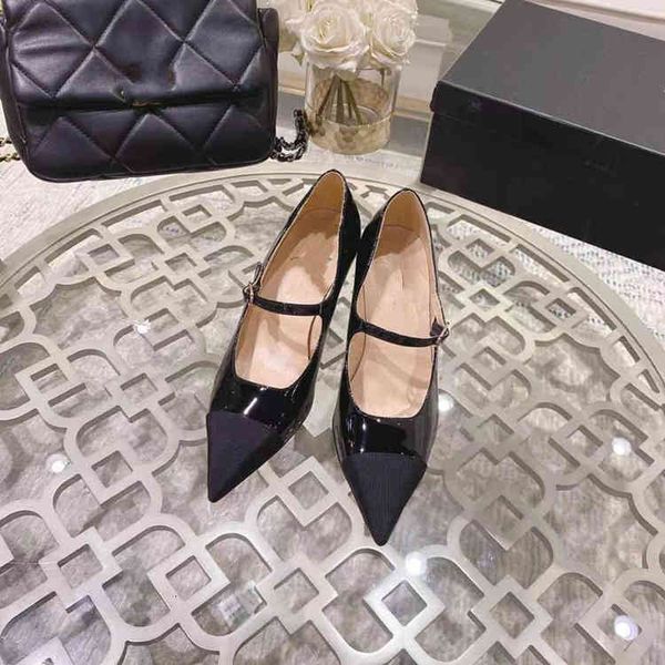 sandals high end quality one button shallow mouth thick heel single shoes female pointed high fairy leather mary jane, Black
sandals high end quality one button shallow mouth thick heel single shoes female pointed high fairy leather mary jane, Black