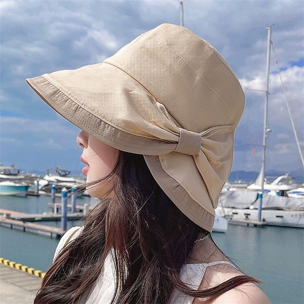 summer women bow tie fashion wide large brim sun hat outdoor beach fisherman cap uv proof sun protection hat bucket hat 220428, Blue;gray
summer women bow tie fashion wide large brim sun hat outdoor beach fisherman cap uv proof sun protection hat bucket hat 220428, Blue;gray