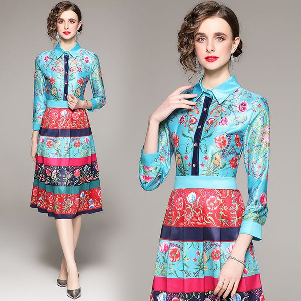 milan runway floral midi prom dress 2022 women fashion single-breasted long sleeve slim a-line pleated party dresses spring autumn designer, Black;gray
milan runway floral midi prom dress 2022 women fashion single-breasted long sleeve slim a-line pleated party dresses spring autumn designer, Black;gray