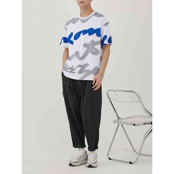 yizhi short sleeve 2022 summer fashion brand wave printed letter men's t-shirtjzw1, White;black
yizhi short sleeve 2022 summer fashion brand wave printed letter men's t-shirtjzw1, White;black