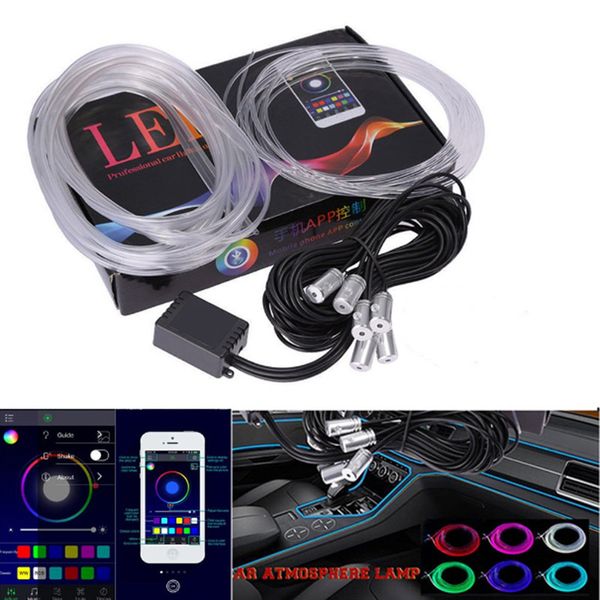 rgb led strips ambient light app bluetooth control for car interior atmosphere light lamp 8 colors diy music 8m fiber optic band
rgb led strips ambient light app bluetooth control for car interior atmosphere light lamp 8 colors diy music 8m fiber optic band