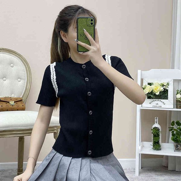women's polos xiaoxiangfeng short sleeved women's cardigan lace round neck hollowed out t-shirt early spring 2022 sweater ojth, White
women's polos xiaoxiangfeng short sleeved women's cardigan lace round neck hollowed out t-shirt early spring 2022 sweater ojth, White