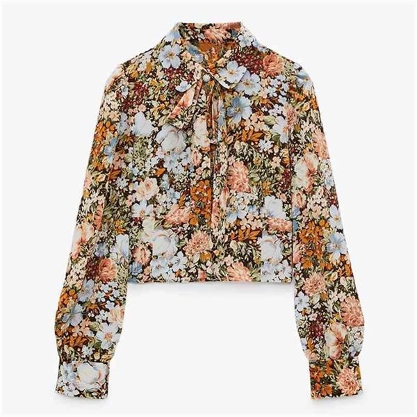 woman long sleeve cropped blouse women vintage tied print chic lapel collar jewel button female floral short shirt 210524, White
woman long sleeve cropped blouse women vintage tied print chic lapel collar jewel button female floral short shirt 210524, White