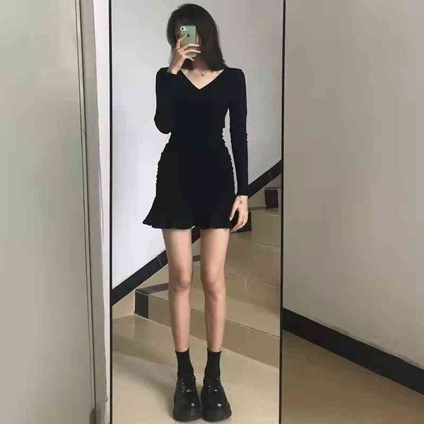 casual dresses early spring 2022 small women's black dress bottomed v-neck slim fit fishtail hip wrap skirt rugu, Black;gray
casual dresses early spring 2022 small women's black dress bottomed v-neck slim fit fishtail hip wrap skirt rugu, Black;gray