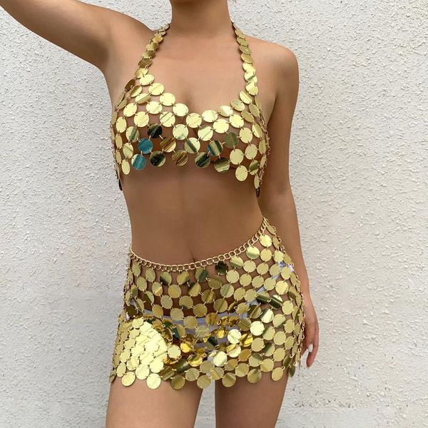costumes female nightclub bikini hollow sequin body chains beach party women tassel chest chain girl mini skirt bra accessories, Black
costumes female nightclub bikini hollow sequin body chains beach party women tassel chest chain girl mini skirt bra accessories, Black