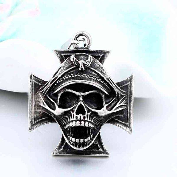 men creative cross skull retro punk pop hip-hop rock pendant boy birthday gift necklace party jewelry wholale, Silver
men creative cross skull retro punk pop hip-hop rock pendant boy birthday gift necklace party jewelry wholale, Silver