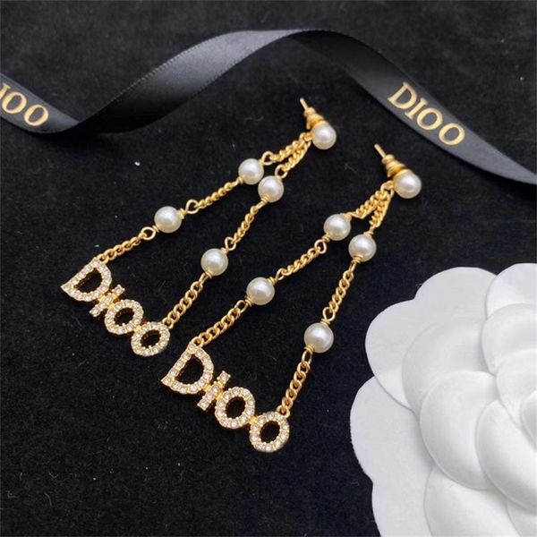 ornament charm earring letter pearl earrings simple light luxury female earrings personality, Golden
ornament charm earring letter pearl earrings simple light luxury female earrings personality, Golden