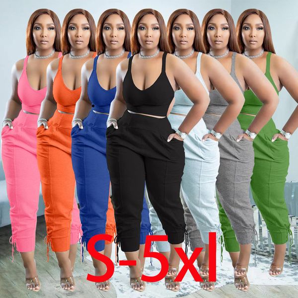 women's tracksuits summer fitness tracksuit sleeveless crop and joggers two piece sets outfits black skinny casual active wear, Gray
women's tracksuits summer fitness tracksuit sleeveless crop and joggers two piece sets outfits black skinny casual active wear, Gray