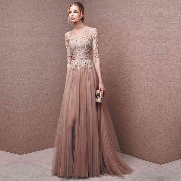 ball gown wedding dresses banquet dress style split elegant long slim fit atmosphere hostess, White
ball gown wedding dresses banquet dress style split elegant long slim fit atmosphere hostess, White