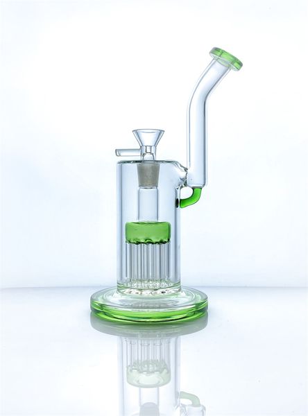 Green borosilicate glass hookah pipe with branch perc bubbler 14mm female connector gb-332-S
Green borosilicate glass hookah pipe with branch perc bubbler 14mm female connector gb-332-S