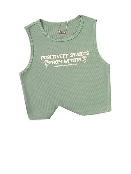 slogan & floral print l5sl#, White 
slogan & floral print l5sl#, White