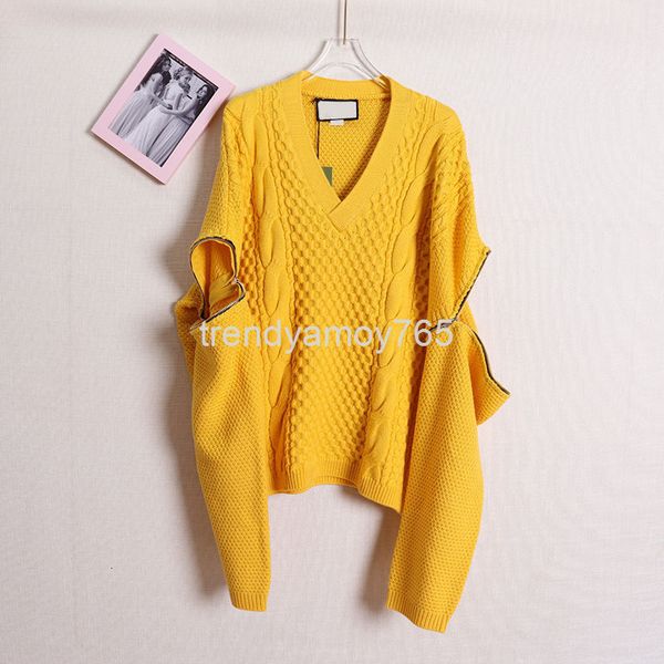 women's knits & tees high version g zipper v collar jacket removable sleeve age sweetened, thick, loose, pure color twist sweater femal, White
women's knits & tees high version g zipper v collar jacket removable sleeve age sweetened, thick, loose, pure color twist sweater femal, White