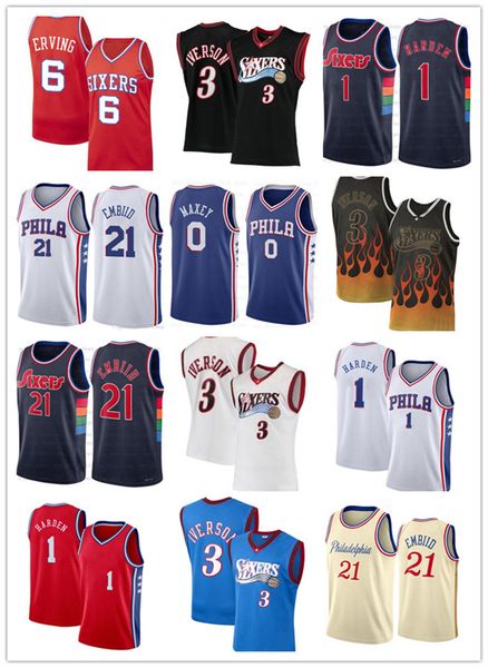 2022 76er james harden allen 3 iverson 0 tyrese maxey ben 10 simmons julius 6 erving navy 2 basketball jersey joel philadelphias 21 embiid 1, Black;red
2022 76er james harden allen 3 iverson 0 tyrese maxey ben 10 simmons julius 6 erving navy 2 basketball jersey joel philadelphias 21 embiid 1, Black;red