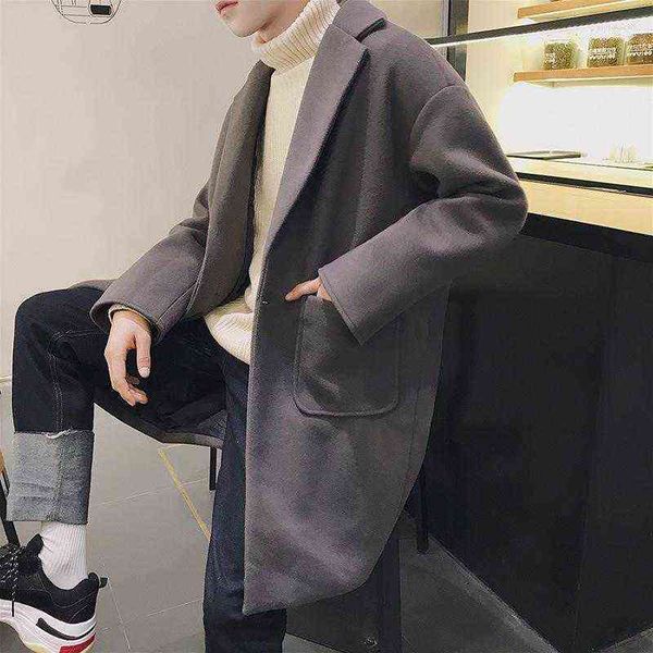 men's wool & blends solid color loose double-sided windbreaker fashionable coat youth wholesale1 viol22 t220810, Black
men's wool & blends solid color loose double-sided windbreaker fashionable coat youth wholesale1 viol22 t220810, Black