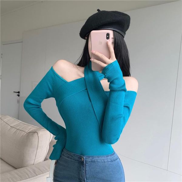women's polos fashion retro cross french hepburn style thin knit omen's women'swomen's, White
women's polos fashion retro cross french hepburn style thin knit omen's women'swomen's, White