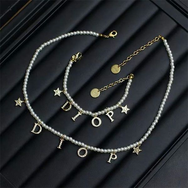 fine jewelry 70% off version full diamond star pearl letter neck chain necklace fashion bracelet female, Silver
fine jewelry 70% off version full diamond star pearl letter neck chain necklace fashion bracelet female, Silver
