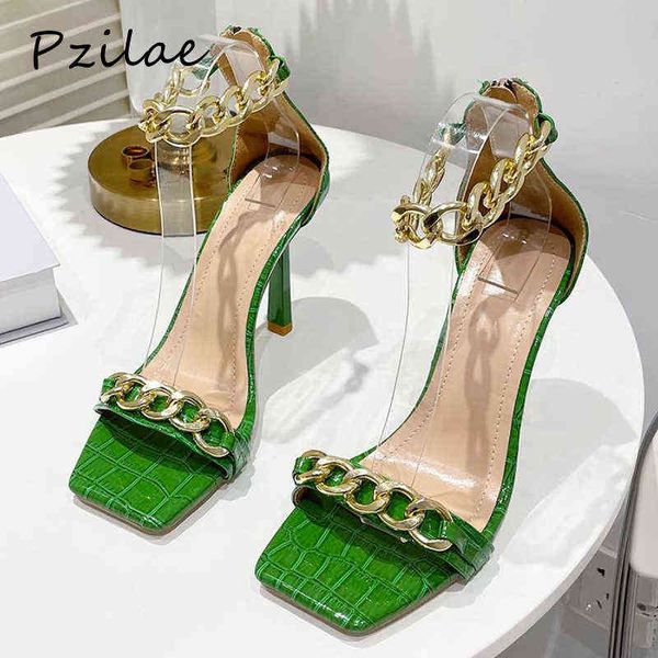 sandals pzilae new women pumps summer square toe high heels shoes female fashion chain strap party dress size 41 green 220704, Black
sandals pzilae new women pumps summer square toe high heels shoes female fashion chain strap party dress size 41 green 220704, Black