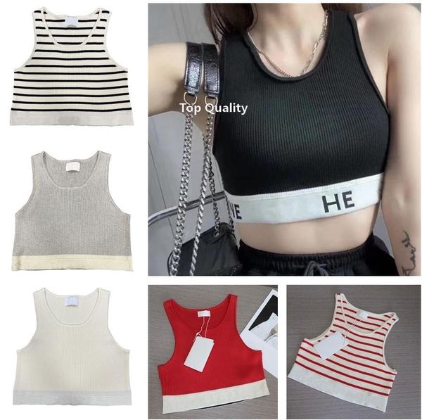 womens knits sleess vest letter t shirts woman strip summer beach tanks tees black white embroidral logo short lady vests k
womens knits sleess vest letter t shirts woman strip summer beach tanks tees black white embroidral logo short lady vests k