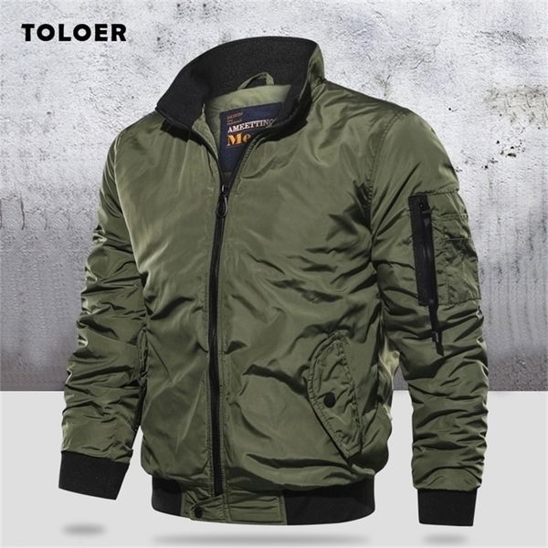 military jacket men's slim bomber jacket aurumn winter men outerwear casual long sleeve jackes and coats mens clothing plus size 201218, Black;brown
military jacket men's slim bomber jacket aurumn winter men outerwear casual long sleeve jackes and coats mens clothing plus size 201218, Black;brown